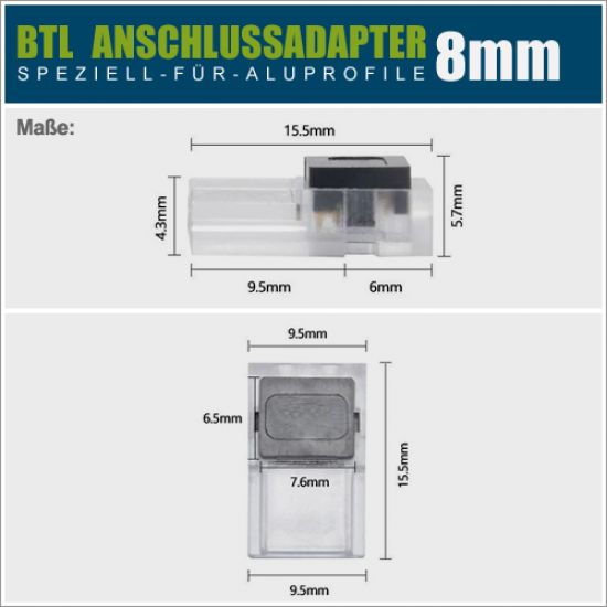 BTL Quick-Clip LED Verbinder/Anschluss