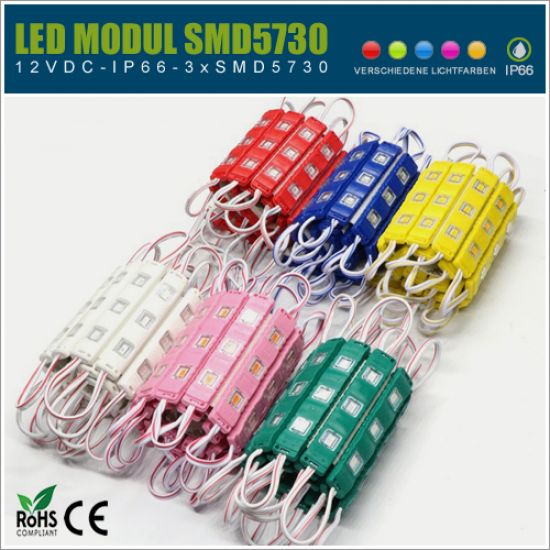 SMD5730 LED-Modul 12V IP65 - verschiedene Lichtfarben